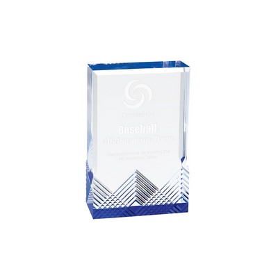 3½" x 5" Blue Apex Mirage Acrylic