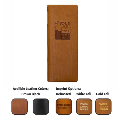 Vertical Full-Grain Leather Menu Cover- wine list, beer list, dessert list