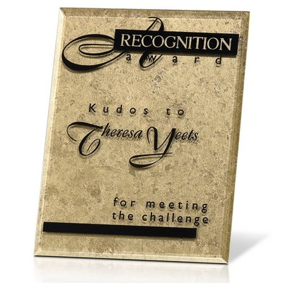 Gold Leafed Plaque - Gold Risk Taker 7x9