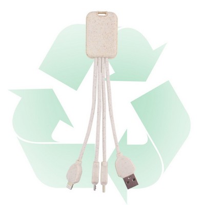 Wheat Straw Multi Charging Cable