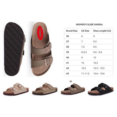 Women's Adjustable Buckle Cork Outdoor Sandals