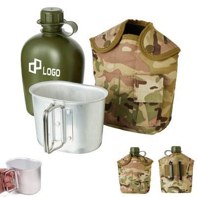 Milltary Tactical Aluminum Water Bottle Canteens