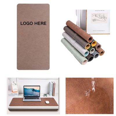 23.6"x11.8" Double Side Oversized Leather Mouse Pad