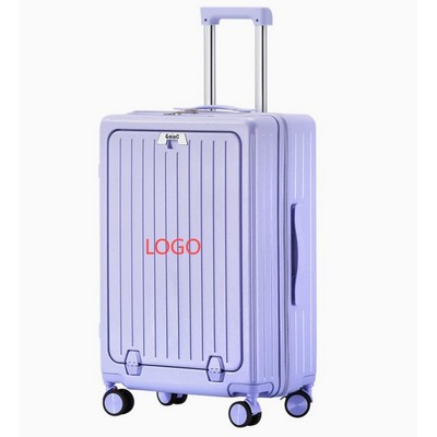 24In Abs/Pc Front-Opening Design Travel Luggage Suitcase