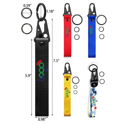 Nylon Wrist Motorcycle Keychain