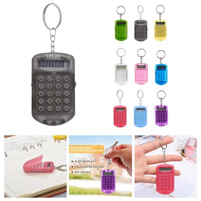 Keychain Transparent Mini Calculator