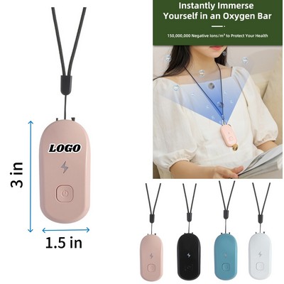 Neck Air Purifier With Negative Ion Technology