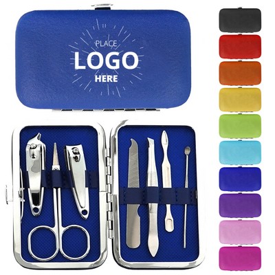 7 Piece Manicure Nail Clippers Travel Kit