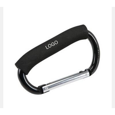 Large D-Shaped Carabiner Clip with Comfort Grip
