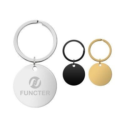 Metal Round Key Chain
