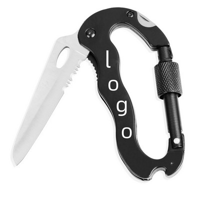 D-Type Carabiner Folding Knive