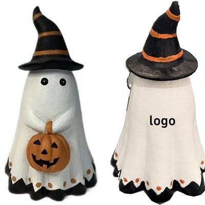 Halloween Resin Ghost Pumpkin