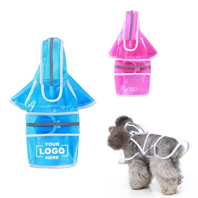 Waterproof Reflective Small Medium Pet Clothes Dog Raincoat