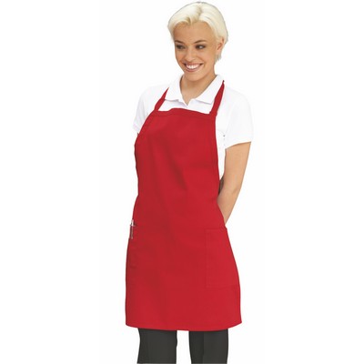 Red Deluxe Long Bib Apron
