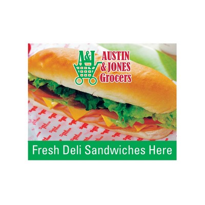 HD Resolution Sticker | Custom | Square Corner | White Vinyl | Permanent Adh | 176 to 210 Sq In