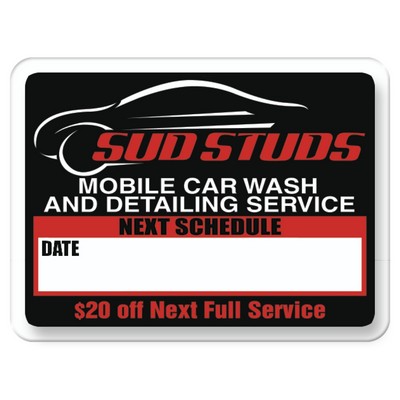 Static Cling Roll Service Reminder Sticker (1½"x2")