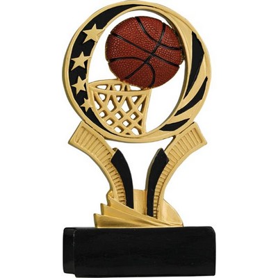 Midnight Star Resin Basketball Award - 6"
