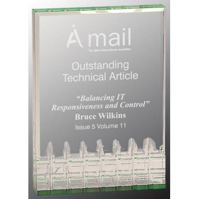 Green Mirage Acrylic Award, 6 x 8"