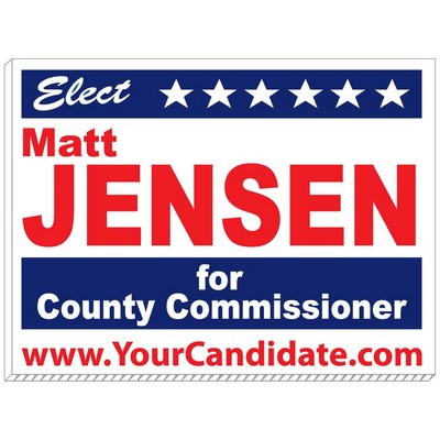 Yard Sign - 24" x 18" 2 Color 1 Sided