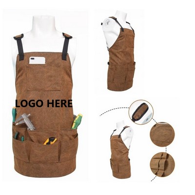 Multifunctional Garden Tool Apron (25.6"x 26")