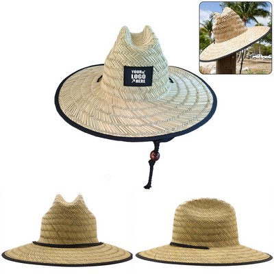 Custom Patched Straw Hat