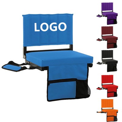 Stadium Seat for Bleachers with Back Support