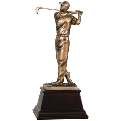 Golf Award, Male Figure, 9 3/4"H