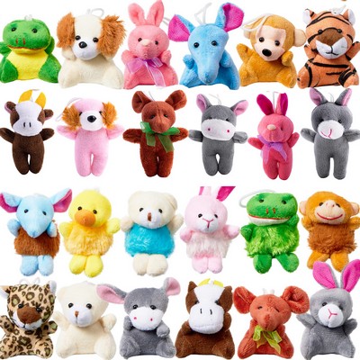 Custom 3 Inches Mini Animal Plush Toy Keychain