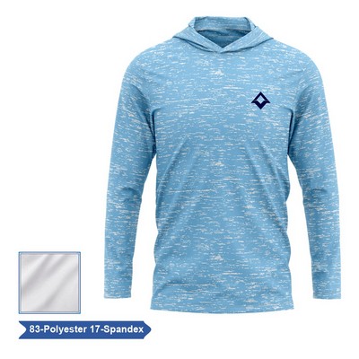 Sublimation Premium Poly Spandex Long Sleeve Hooded T-Shirt - Men, Women, K