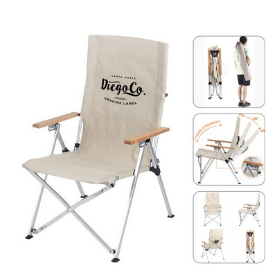 Portable Aluminum Camping Recliner Chair