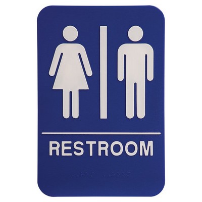 6" x 9" Unisex Accessible Restroom Sign