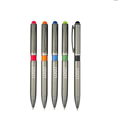 Dual-Function Metal Stylus Ballpoint Pen Gift