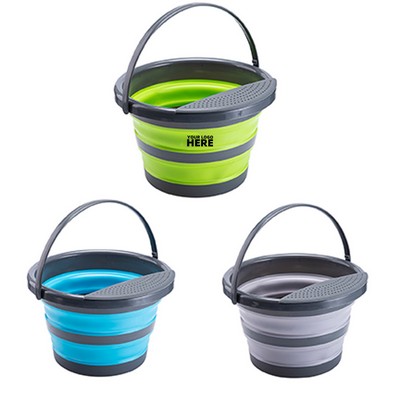 1 1/16 Gallon 4L Collapsible Water Container Bucket With Handle