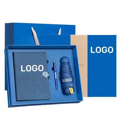 Notebook Thermos Umbrella Gift Set