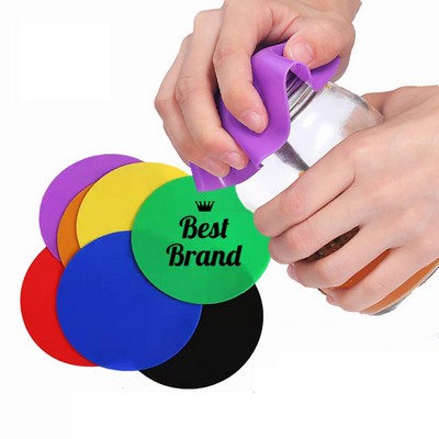 Colorful Silicone Jar Opener Coasters Stylish Mug Showcase