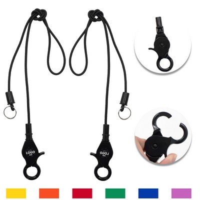 20in Bungee Cord Card Holder W/ Lobster Claw