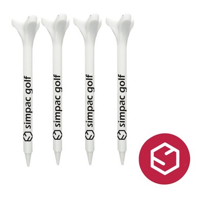 4 Bio-composite Golf Tees with 1 Ball Marker