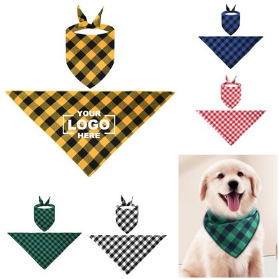 Cat Dog Triangle Cotton Dog Bandanas