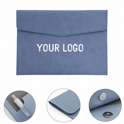 PU Leather Envelope File Folders