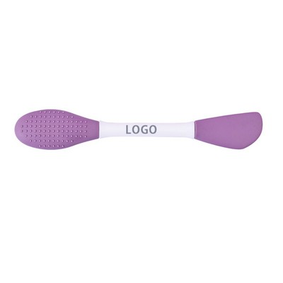 Dual - ended Silicone Facial Mask Brush