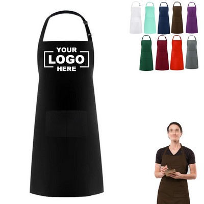 Waterdrop Resistant Adjustable Bib Apron