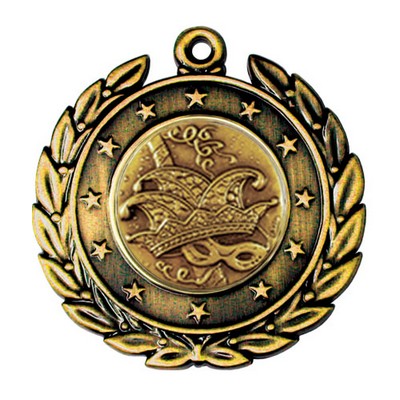 Stock Star Wreath 2" Medal- Carnival