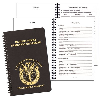 Military Readiness Organizer/ Leatherette Cover