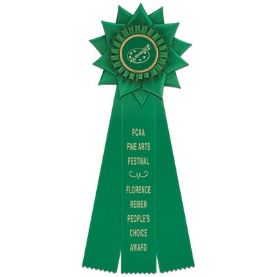 15" Midhurse 3 Streamer Rosette