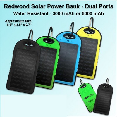 Redwood Solar Power Bank 5000 mAh No Extra Tariff