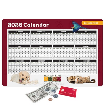 Origin'L Fabric® Heavy Duty Fabric Calendar Counter Mat-12"x18"x1/4"
