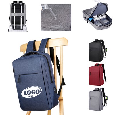 Travel Laptop Backpack with USB Charging Port
