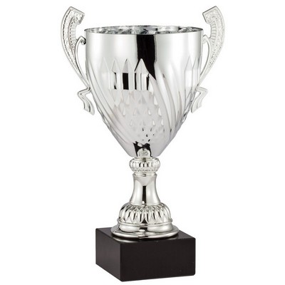 Silver Italian Cup Trophy 16" H