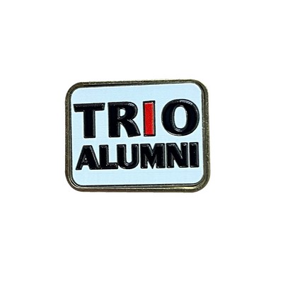 QUIKTURN Ultratone Rectangle with Rounded Corners Lapel Pin - 5 Day Production (1 1/4" x 1")