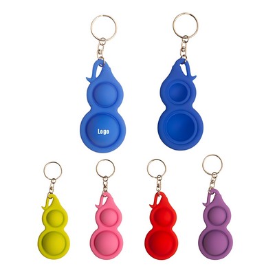 Dimple Gourd Shape Key Chain Fidget Toy